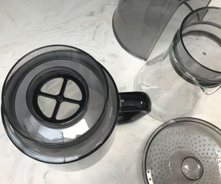 OXo cold brew coffee grinder in parts