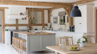 Border Oak kitchen in new build