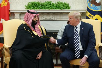 Donald Trump and Saudi Crown Prince Mohammed bin Salman.