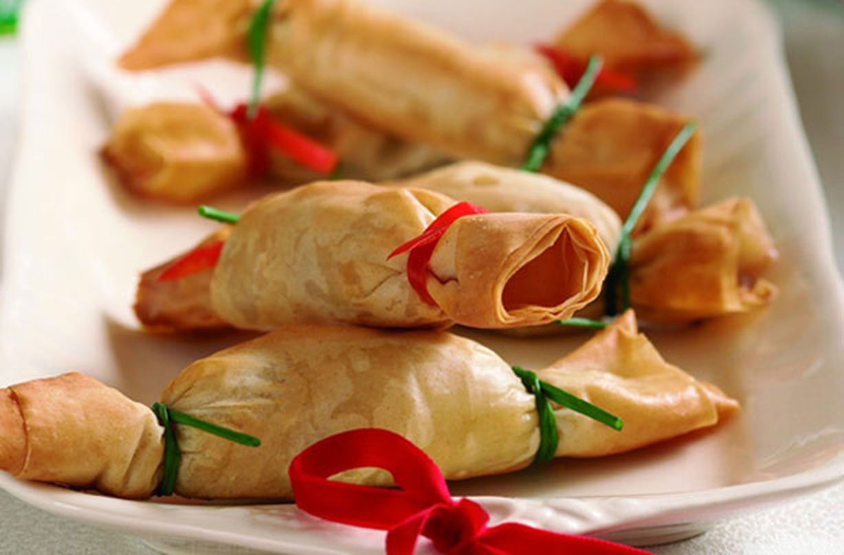 Christmas canape crackers recipe