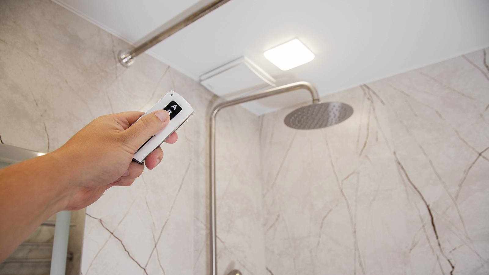 Exhaust fan in the bathroom