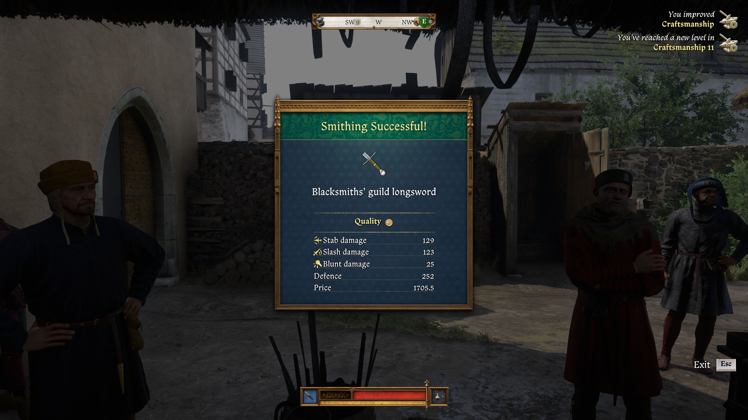 KCD2 guild trial - Quality 3 sword