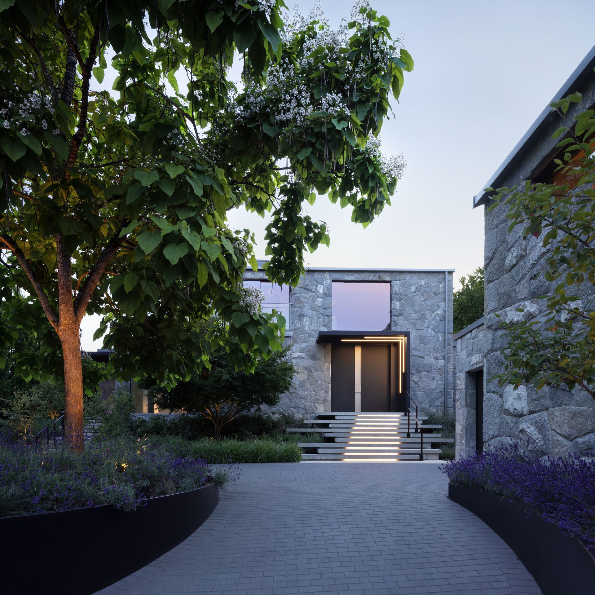 Front door to the residence