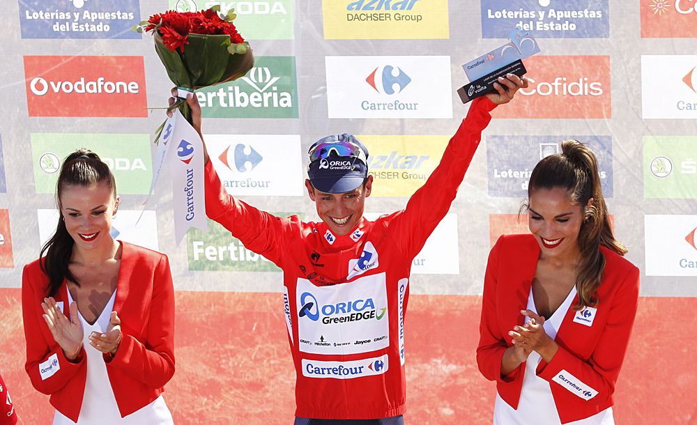Esteban Chaves (Orica-GreenEdge) leads the Vuelta a Espana