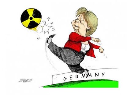 Merkel gives nuclear the boot