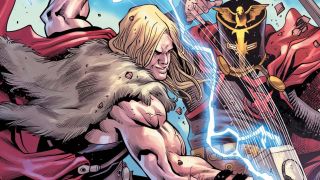 Thor fighting Dane Whitman the Black Knight
