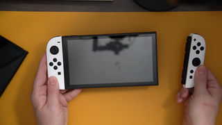 Screenshot from NerdNest video purporting to be a model of the Nintendo Switch 2