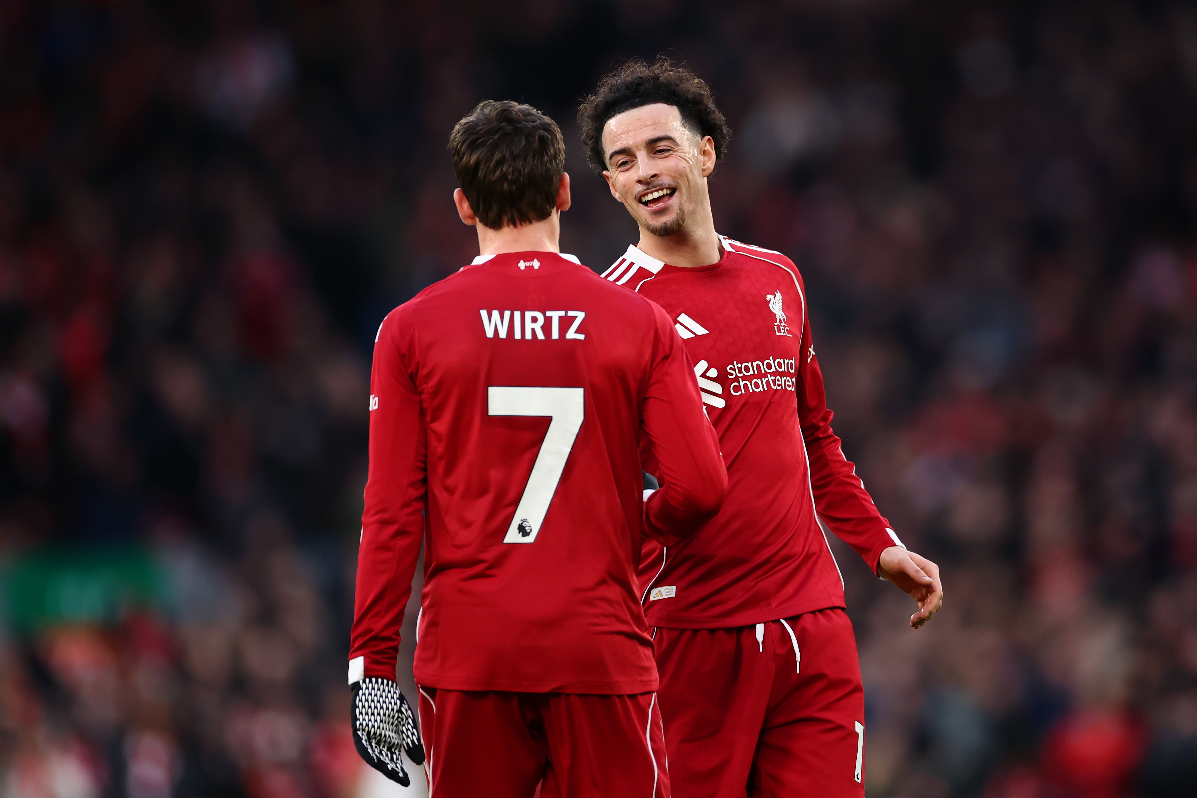 Liverpool duo Florian Wirtz and Curtis Jones