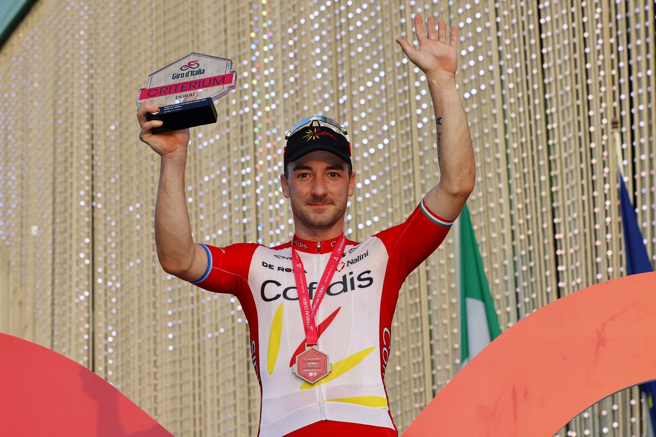 Giro dItalia Criteirum Expo 2020 Dubai 06112021 Elia Viviani ITA Cofidis photo Luca BettiniBettiniPhoto2021