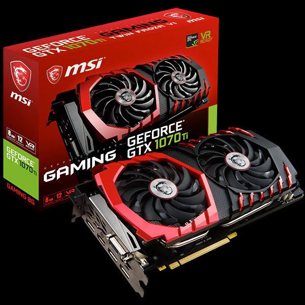 MSI Jumps Into The GTX 1070 Ti Fray With 5 New Graphics Cards