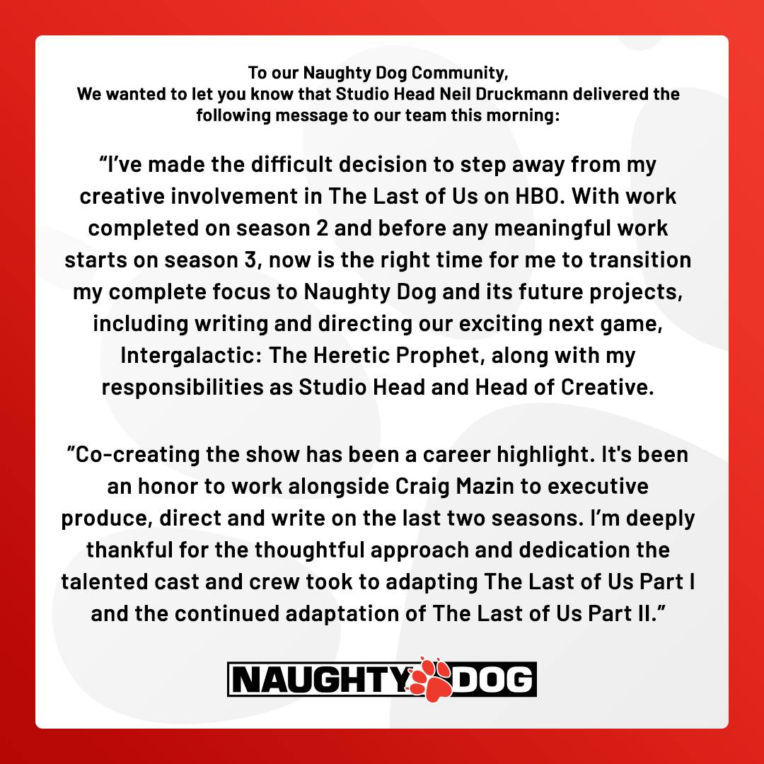 comunicado Naughty Dog
