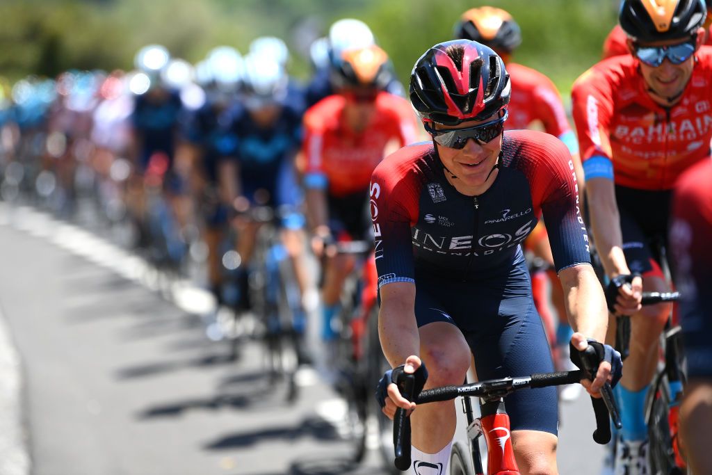 ETNA PIAZZALE RIFUGIO SAPIENZA ITALY MAY 10 Ben Tulett of United Kingdom and Team INEOS Grenadiers competes during the 105th Giro dItalia 2022 Stage 4 a 172km stage from Avola to Etna Piazzale Rifugio Sapienza 1899m Giro WorldTour on May 10 2022 in Etna Piazzale Rifugio Sapienza Italy Photo by Tim de WaeleGetty Images