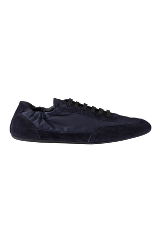 Prada Collapse Re-Nylon and Suede Sneakers