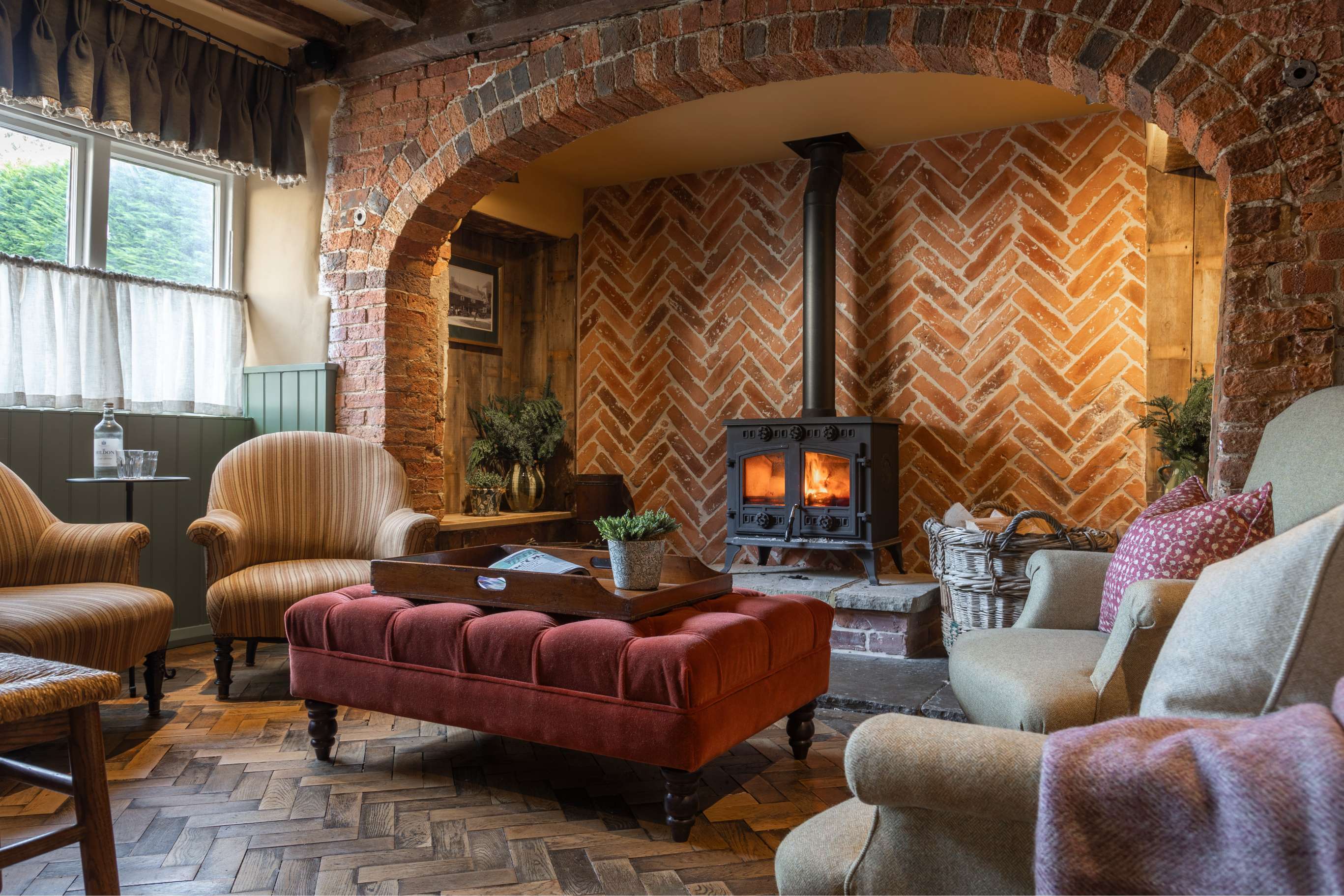 English country hotel and pub interior