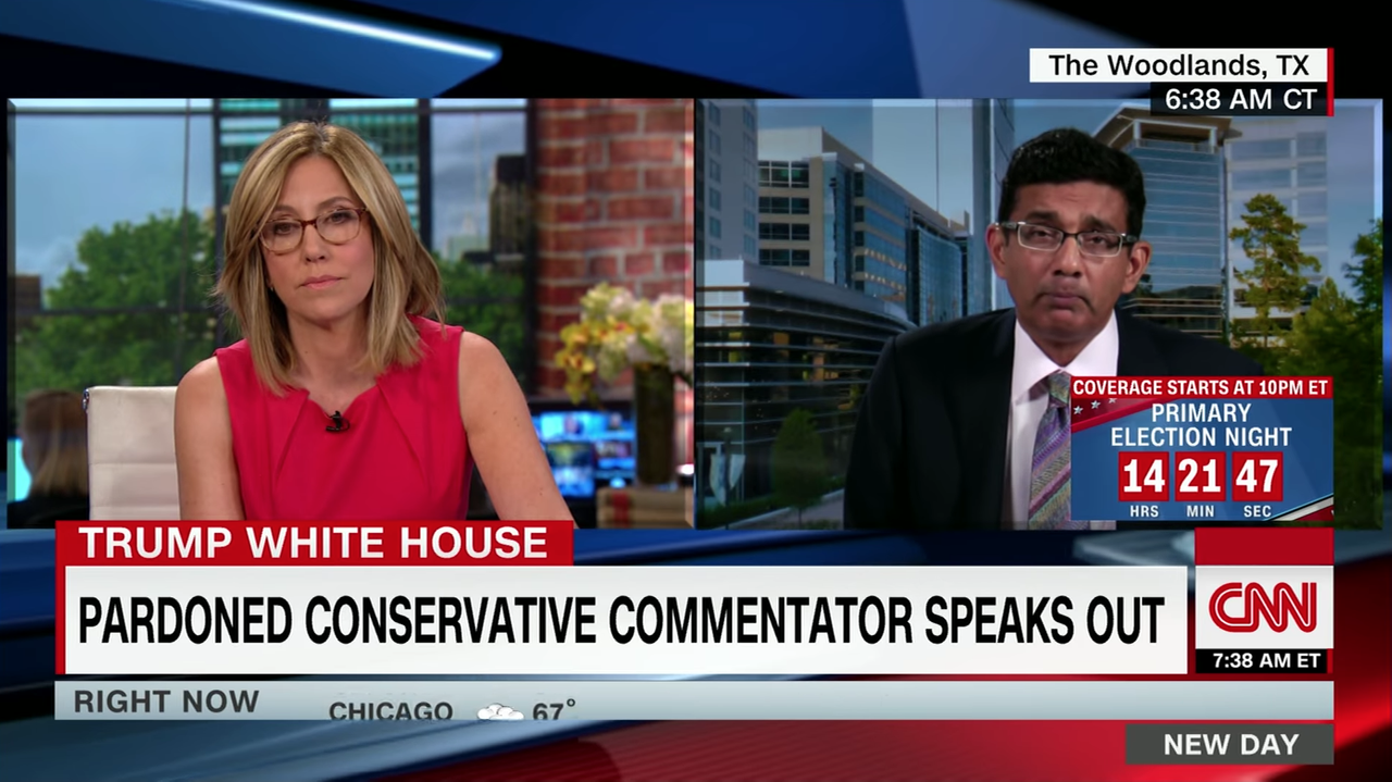 Dinesh D&amp;#039;Souza and CNN&amp;#039;s Alisyn Camerota.