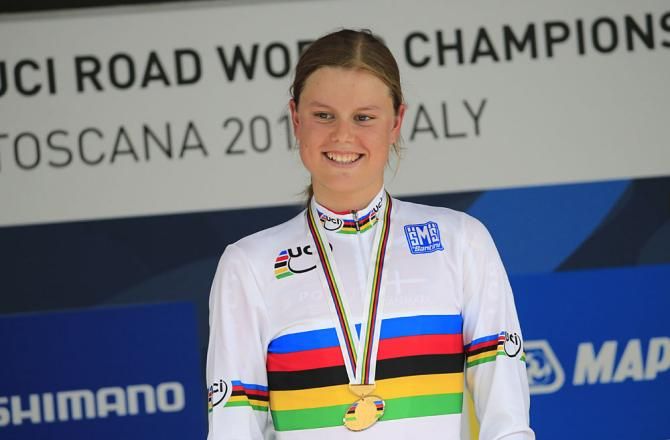 Junior women's world champion Amalie Dideriksen (Denmark)