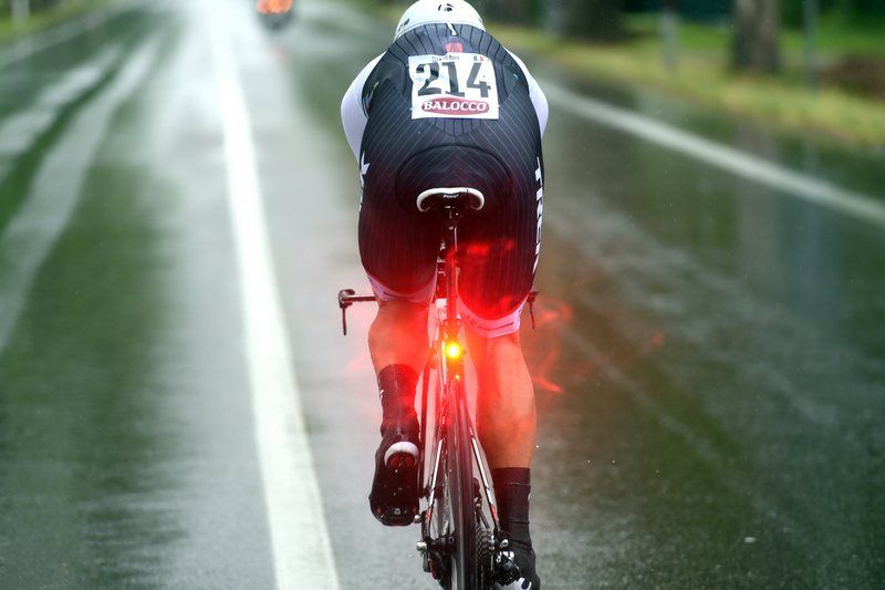 Marco Coledan was the first rider to leave the start house today