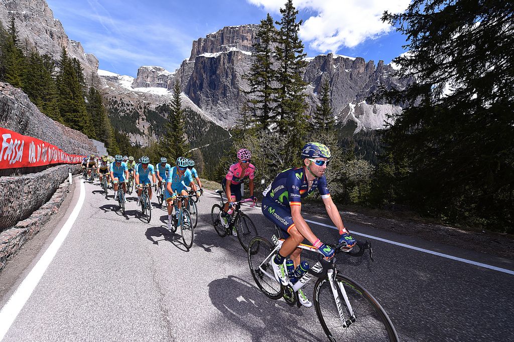 Alejandro Valverde (Movistar) before the race kicked into action