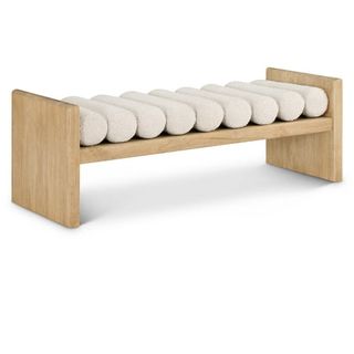 Meridian Furniture Waverly Cream Bench