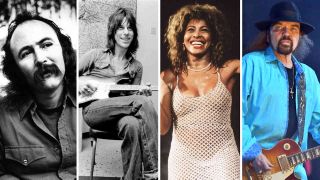Late musicians David Crosby, Jeff Beck, Tina Turner and Gary Rossington
