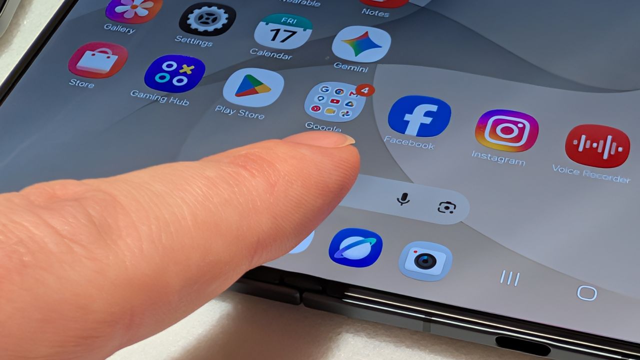The Samsung Galaxy Z Fold 8 Ultra and Oppo Find N6 resting on a table