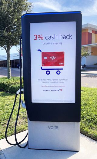 EV Charger with Advertising