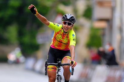Anastasiia Chursina wins stage two of the 2021 Vuelta a Burgos