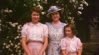 The Queen with Princess Margaret and the Queen Mother