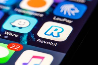 The Revolut mobile app