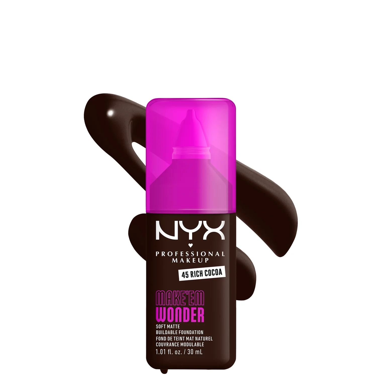 Nyx Professional Makeup Make 'em Wonder, 24h Soft Matte Foundation (various Shades)