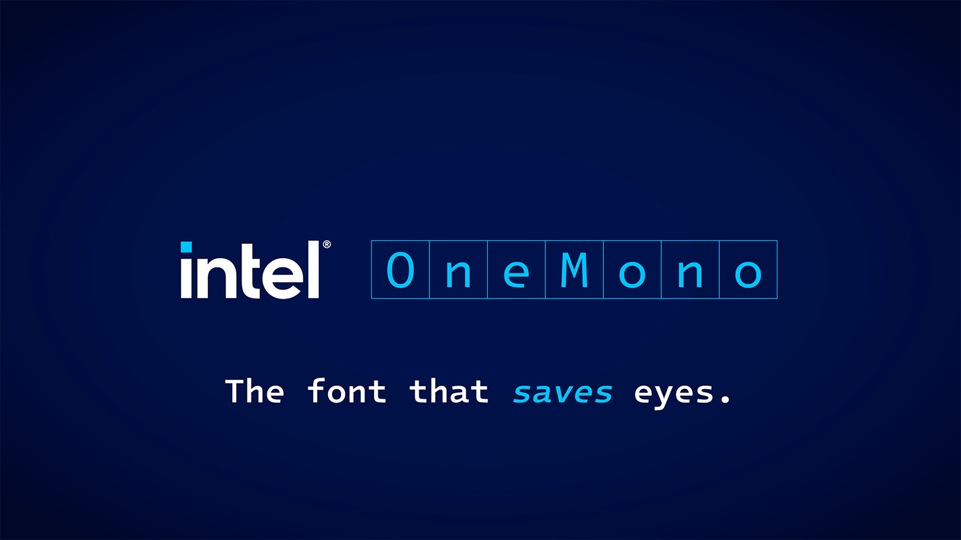 The Intel One Mono open-source font