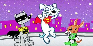 Ace, Krypto and B'dg in DC Super Pets