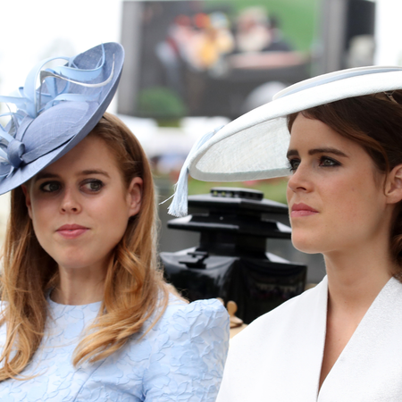 Princess Beatrice of York (L) and Princess Eugenie of York attend Royal Ascot Day 1 at Ascot Racecourse on June 19, 2018 in Ascot, United Kingdom.