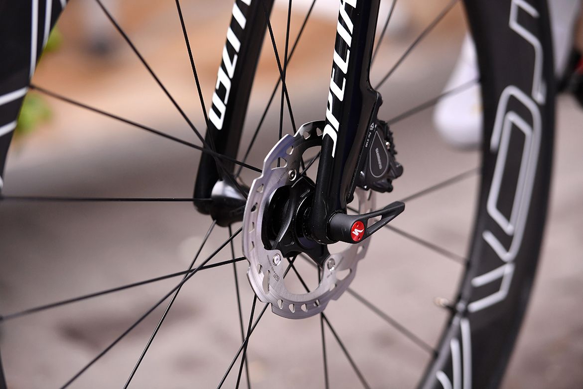 Disc brakes on the Quick-Step Specialized bikes for 2017