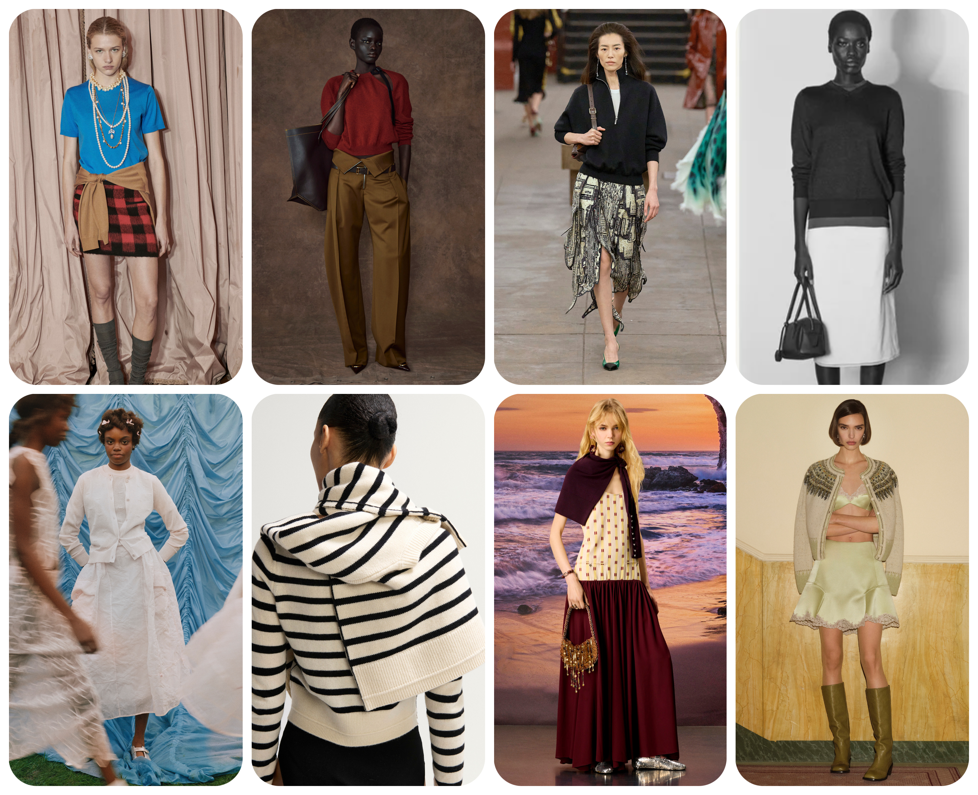 summer fashion trends 2026, summer sweater at No. 21, Ferragamo, Chanel, The Row, Cecilie Bahnsen, Rabanne, Ermanno Scervino