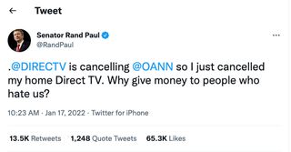 Rand Paul tweet