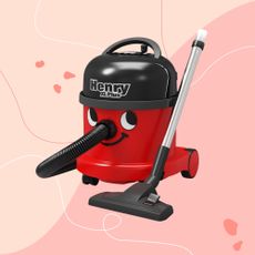 Henry Xl Plus vacuum cleaner on Ideal Home style background