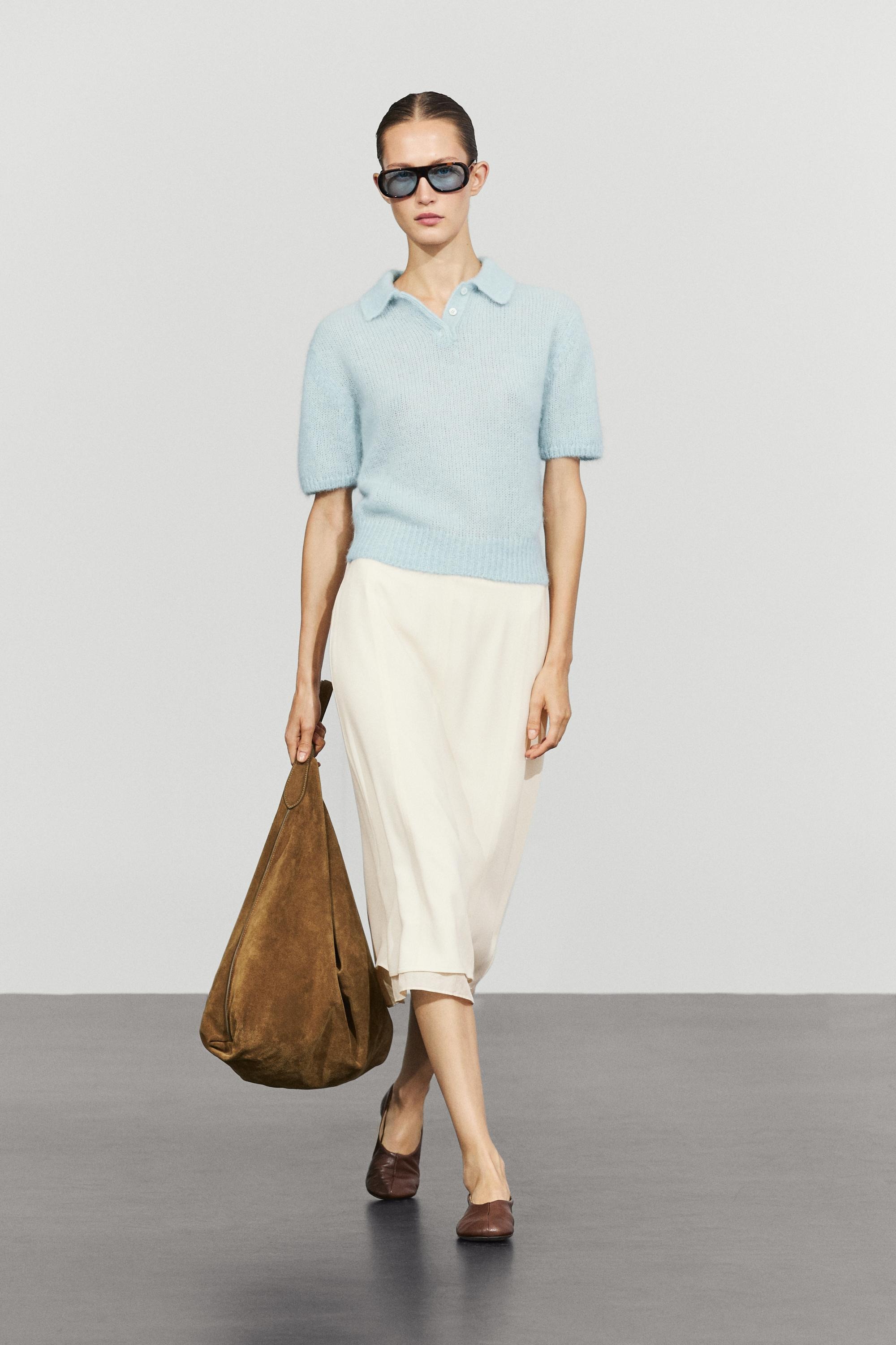 Massimo Dutti, Alpaca Blend Knit Polo Sweater