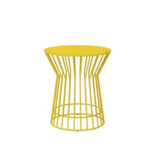 Roberta Outdoor Side Table in yellow