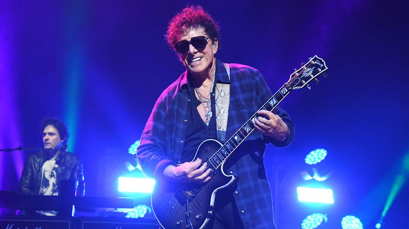 Neal Schon performs onstage during Journey Freedom Tour at Pacifico Yokohama National Convention Hall on October 21, 2024 in Yokohama, Japan