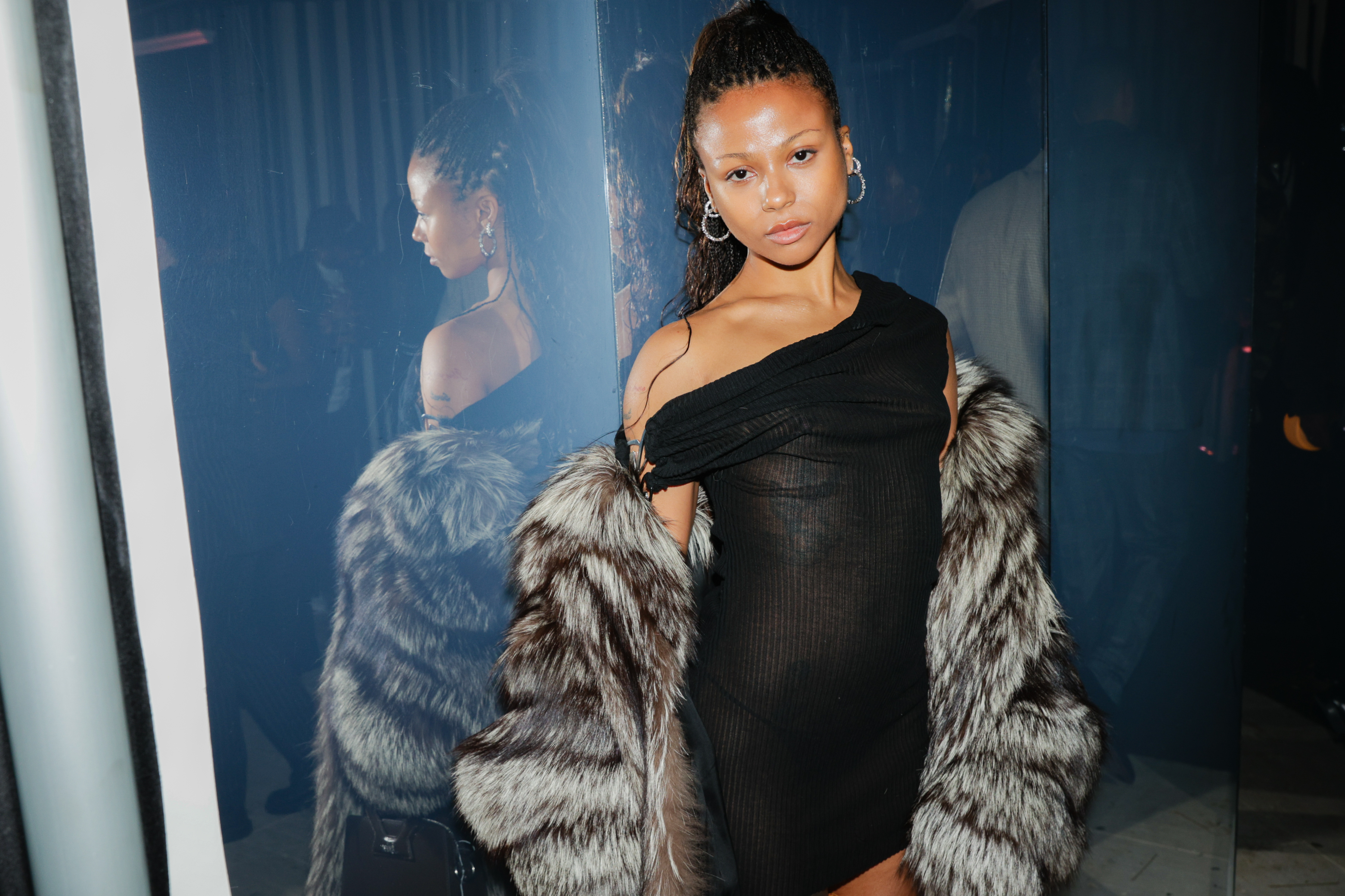 Myha'la Herrold in a fresh face for the Met After party.