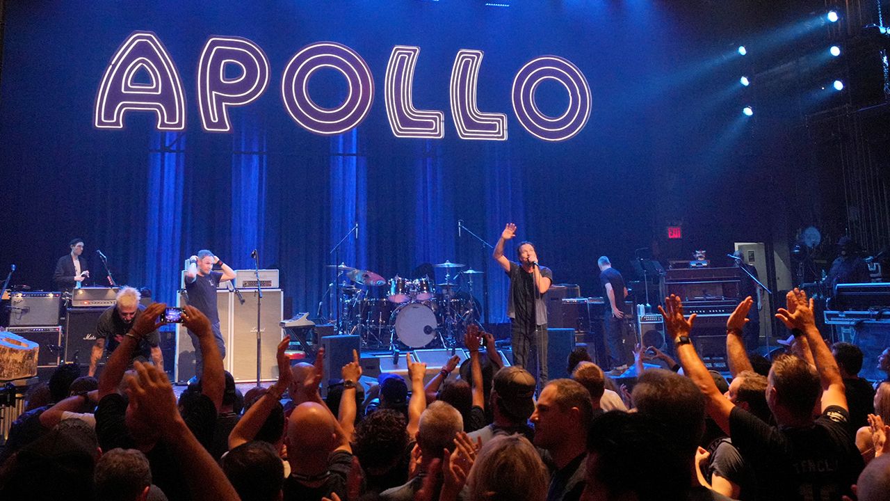 A Pearl Jam concert at the Apollo theater.