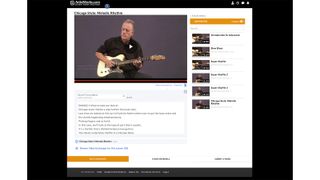 ArtistWorks guitar lesson screen grabs