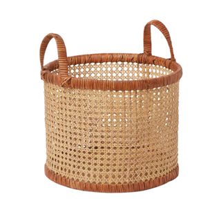 H&M Rattan Basket with two handles