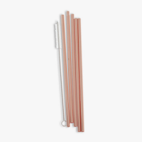 Ginger Ray Rose Gold Stainless Steel Straws, £6 | John Lewis