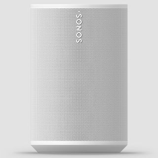 The Sonos Era 100 smart speaker in white front facing