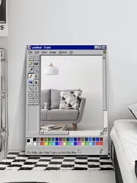 RaffySculptures Paint Mirror