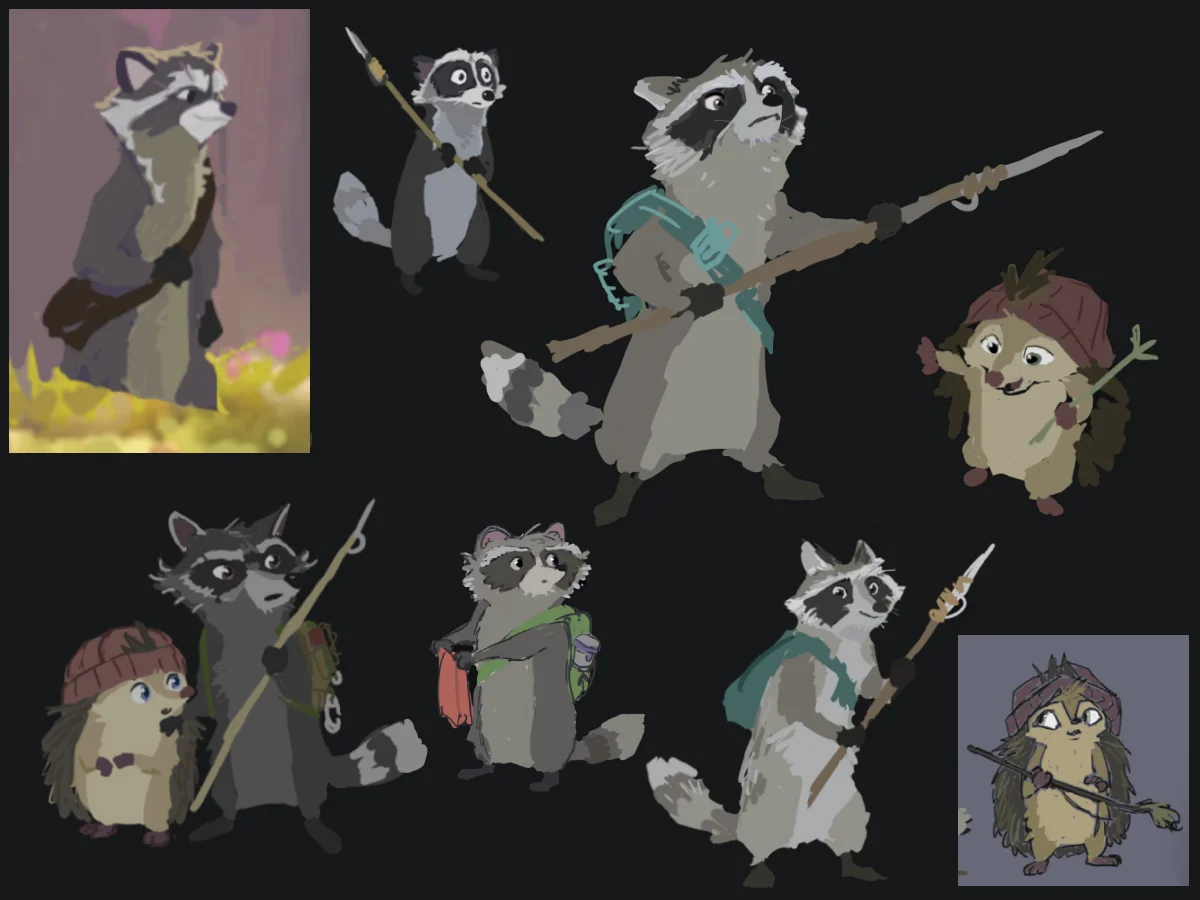 Concept art for Blender Studio movie Overgrown