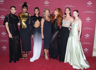 Maya Jama, Sabrina Dhowre, Kate Moss, Charlotte Tilbury, Lily James and Phoebe Dynevor attends the 2022 Prince's Trust Gala at Cipriani