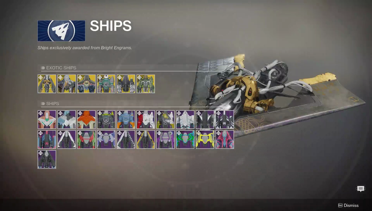 The remaining Legendary ships.